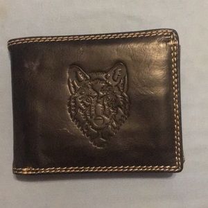 Tiger embroidered wallet